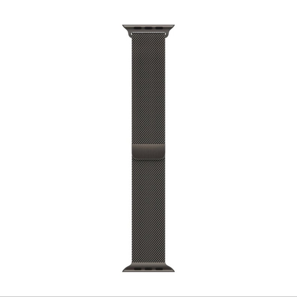 Graphite Milanese Loop Watch Strap 41mm